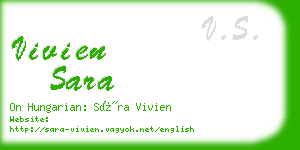 vivien sara business card